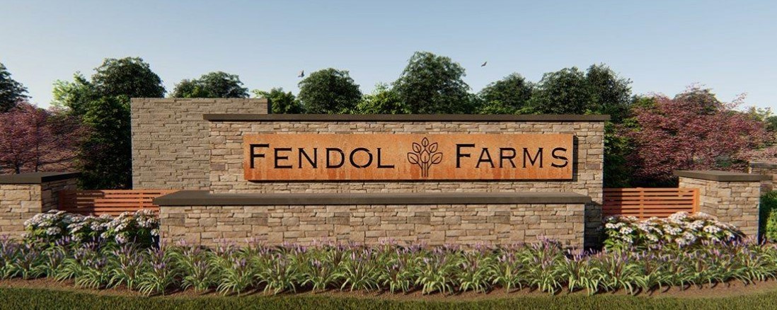 Entrance to fendol Farms a 55+ community in Durham NC